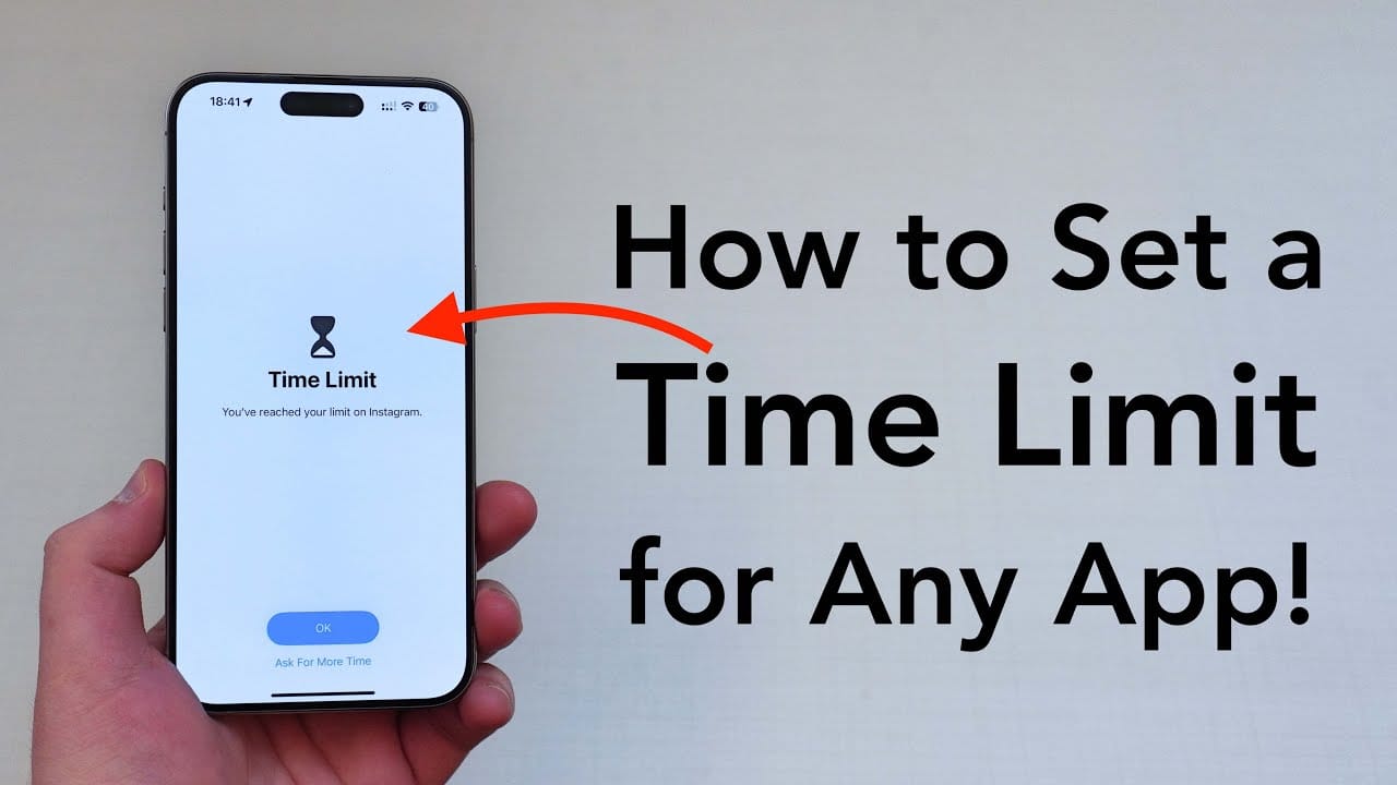 Giới hạn thời gian sử dụng ứng dụng trên iphone