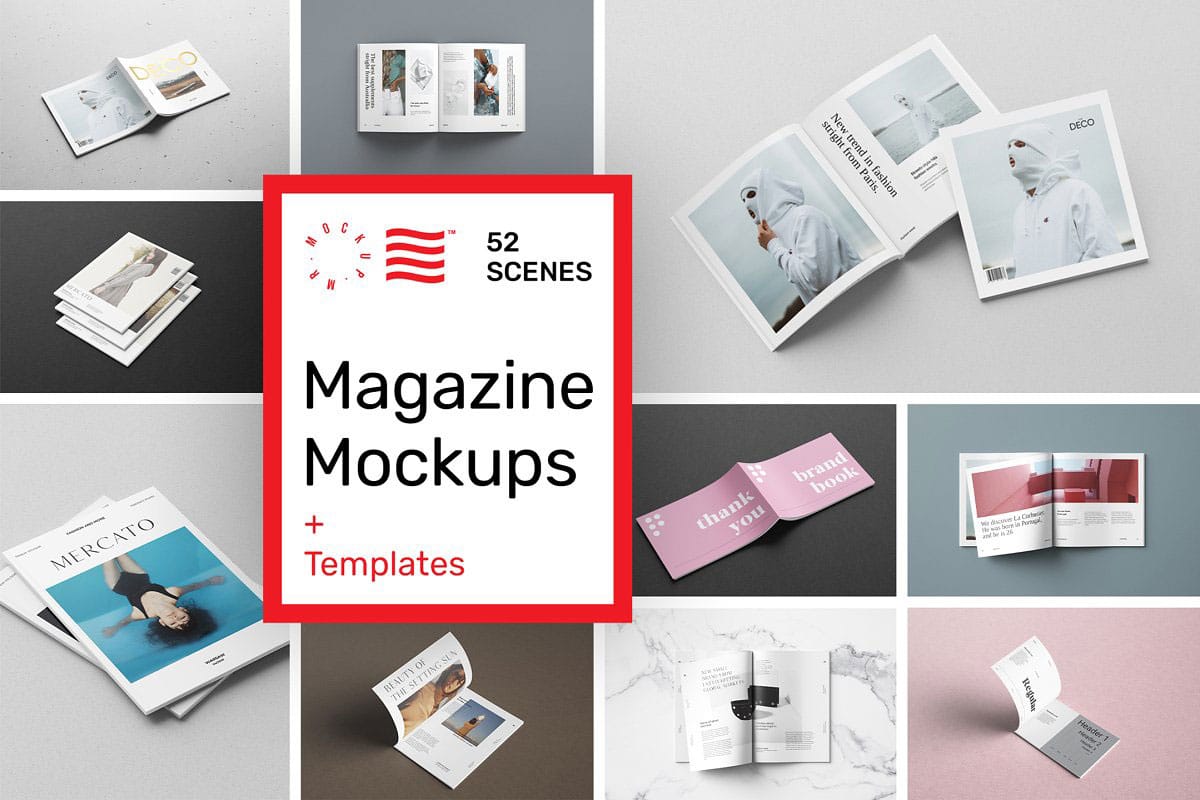 Magazine Mockups – 52 Scenes